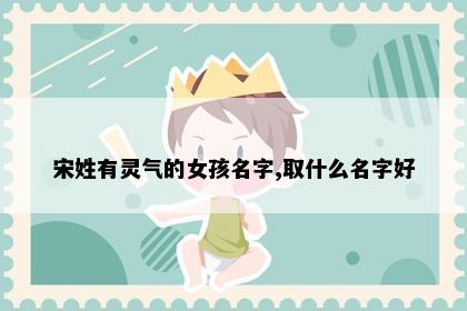 宋姓有灵气的女孩名字,取什么名字好